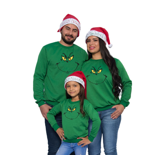 Buzo Buso,hoodies Familia Grinch Navidad