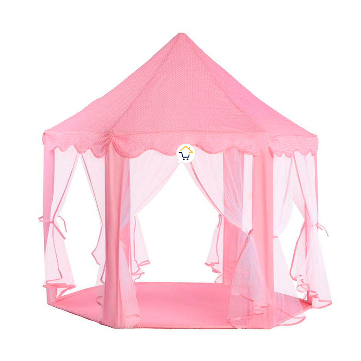 Castillo Armable Grande Con Luces Niñas Carpa Portable Cortinas CAC01TX20BCA