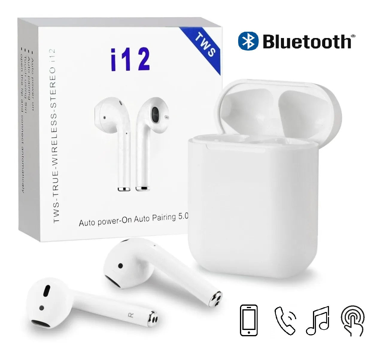 Combo Reloj Inteligente + Audífonos Inalámbricos Bluetooth