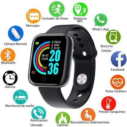 Combo Reloj Inteligente + Audífonos Inalámbricos Bluetooth