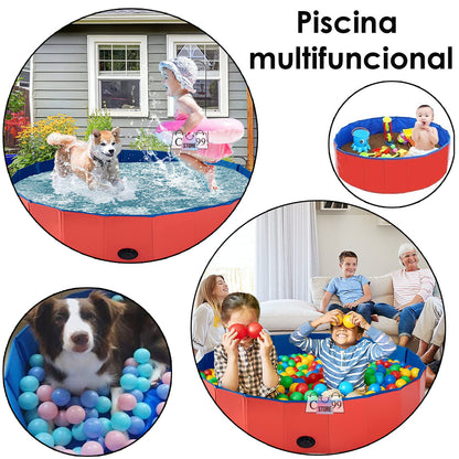 Piscina Multifuncion Para Mascotas Y Niños Pelotas Agua 80cm