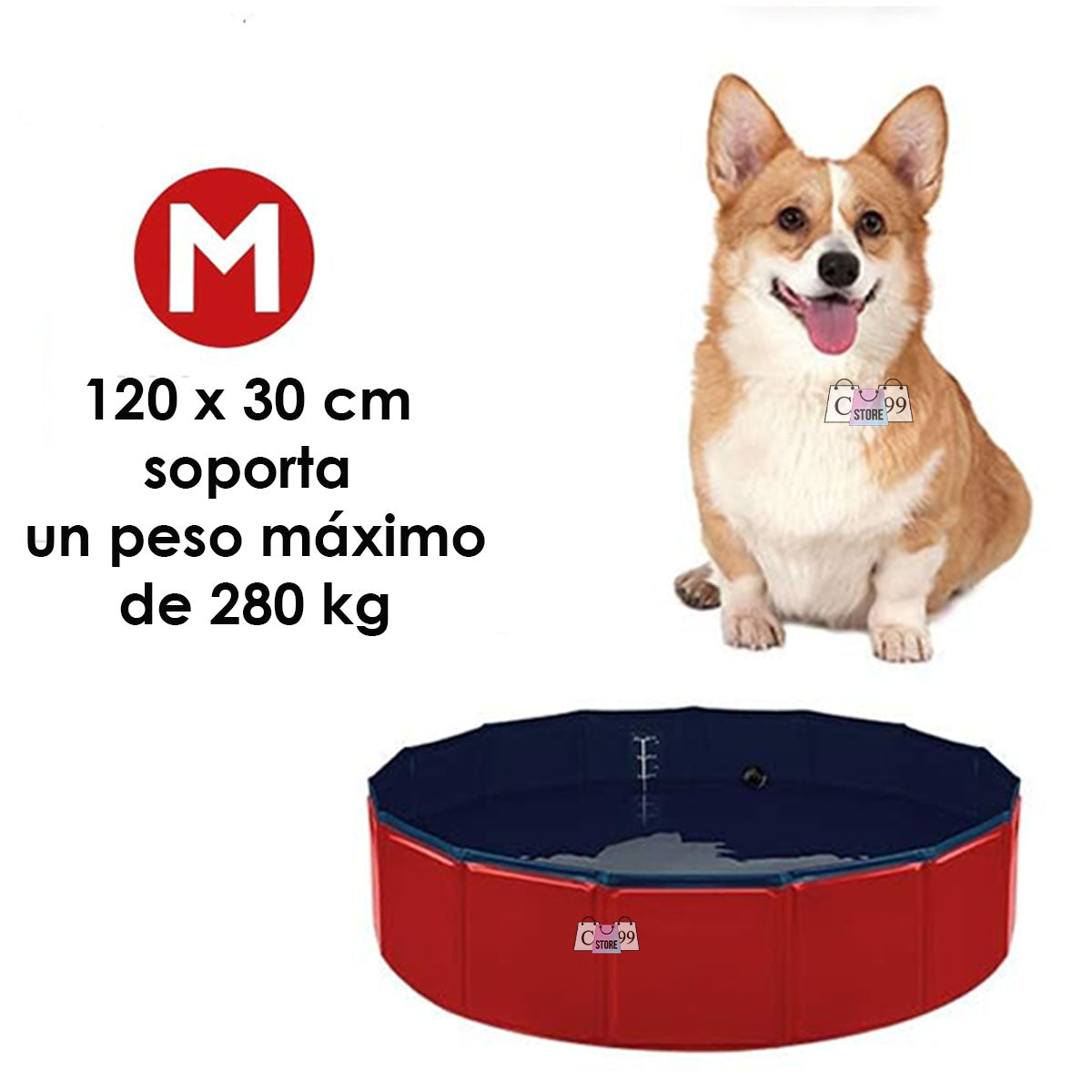 Piscina Multifuncion Para Mascotas Y Niños Pelotas Agua 80cm