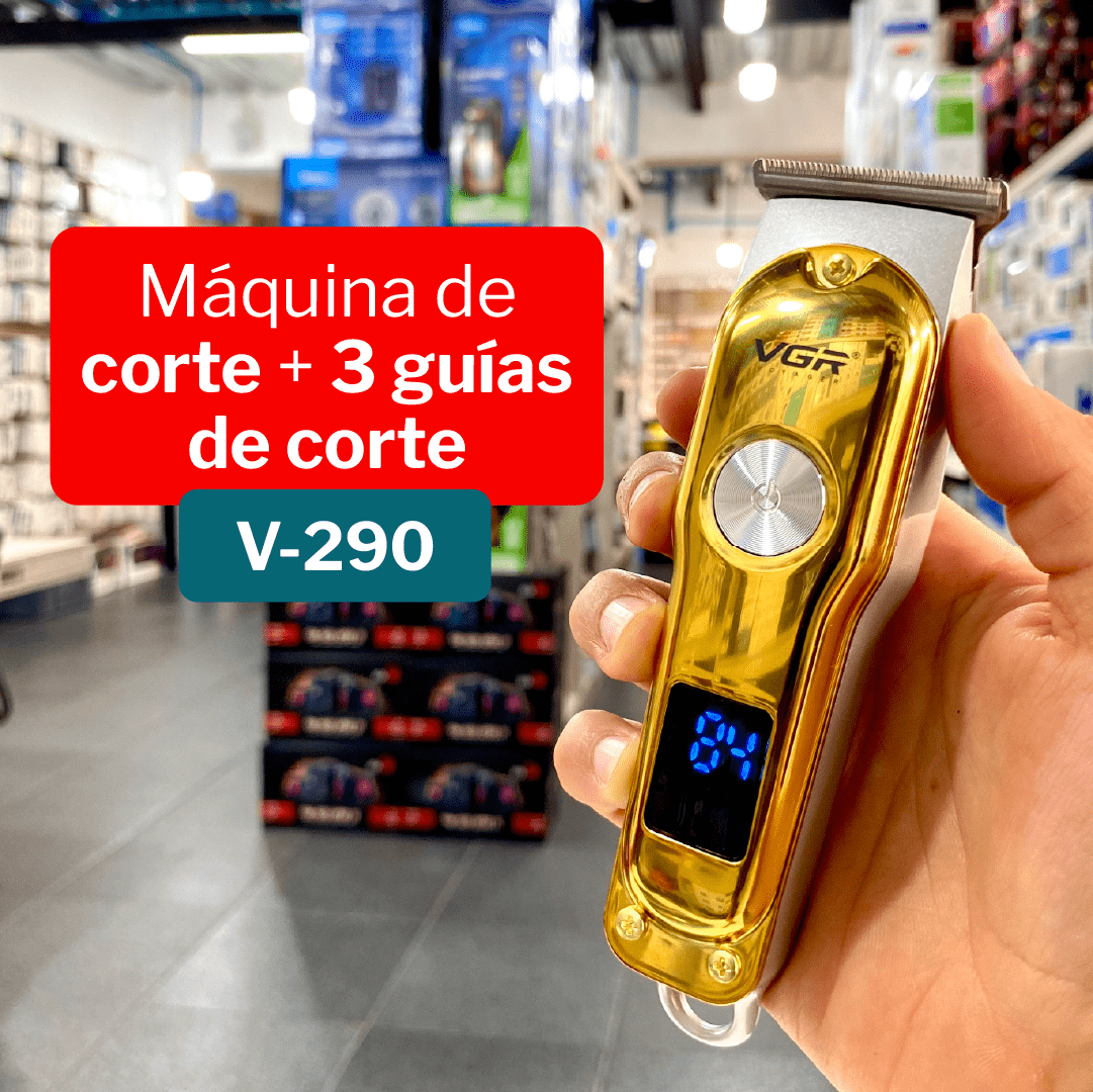 Maquina de Corte Recargable Pantalla LCD VGR-290