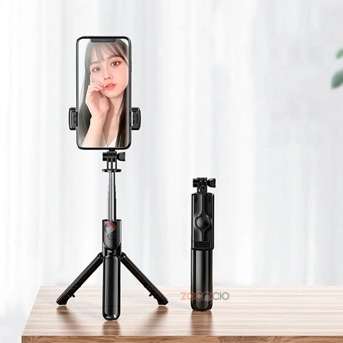 Trípode Con Monopod Integrado Control Bluetooh Palo Selfie